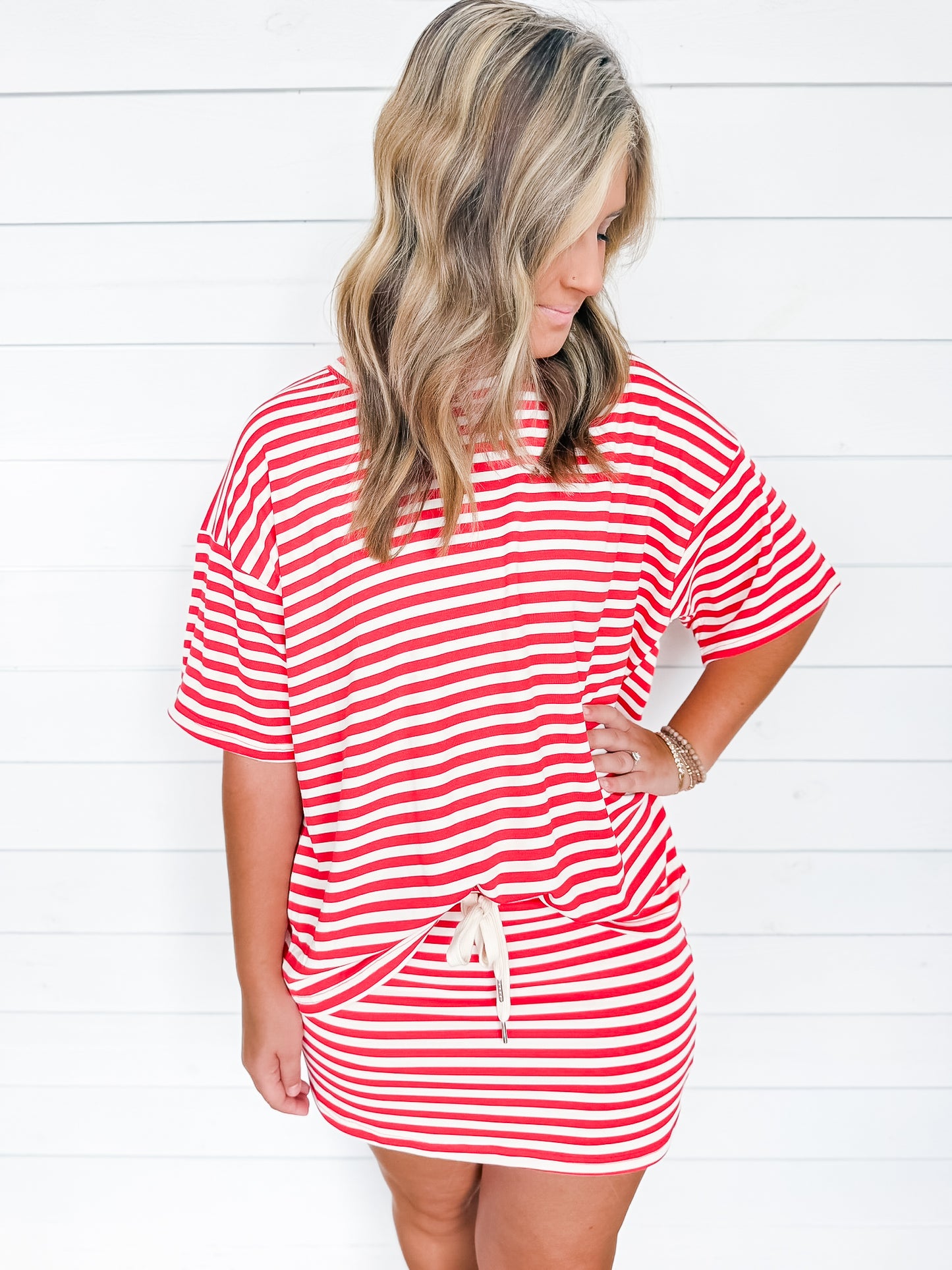 Sunset & Sea Stripe Top Two Colors