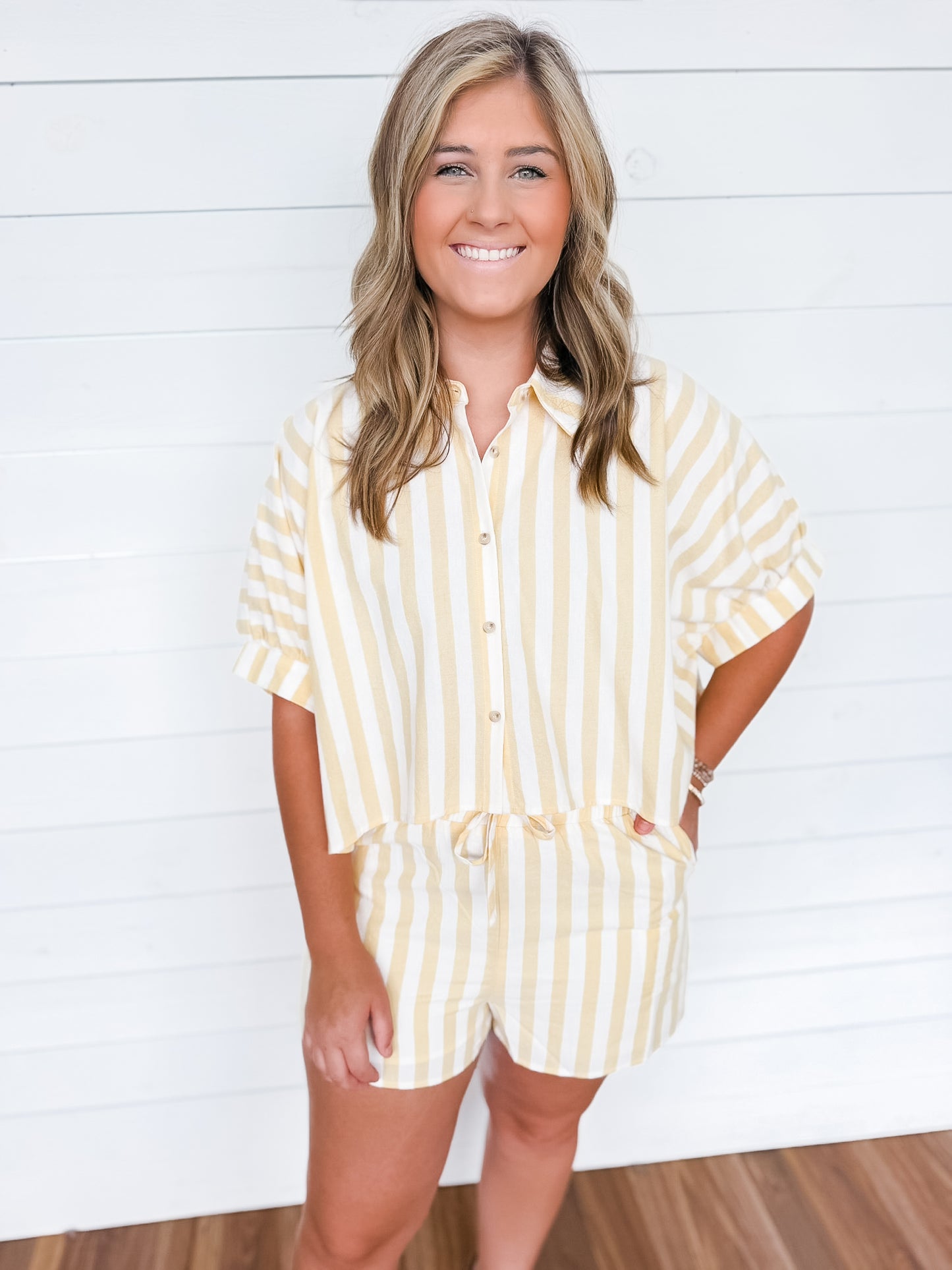 Lemon Drop Stripe Set