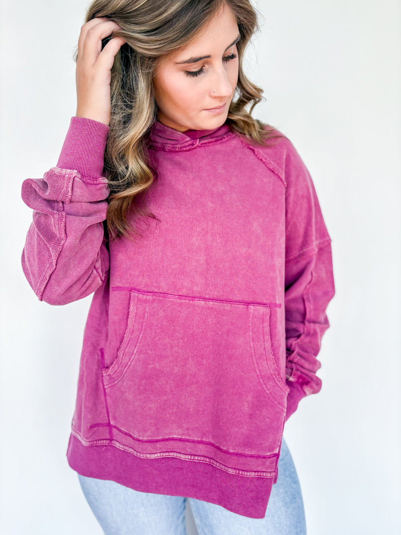 Berry Washed Hoodie