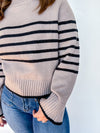 Timeless Taupe Stripe Sweater