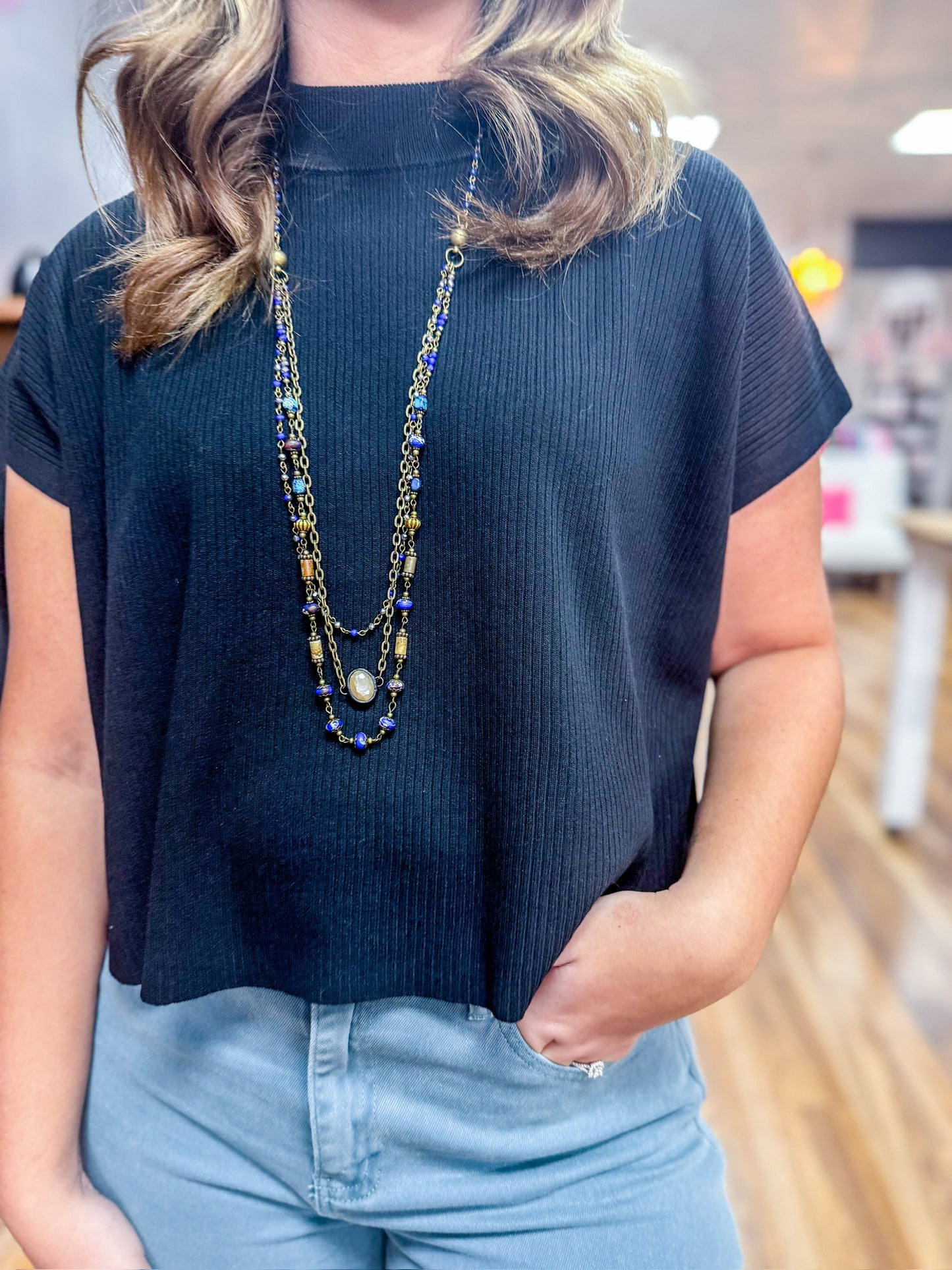 Morning Mist Mock Neck Two Colors