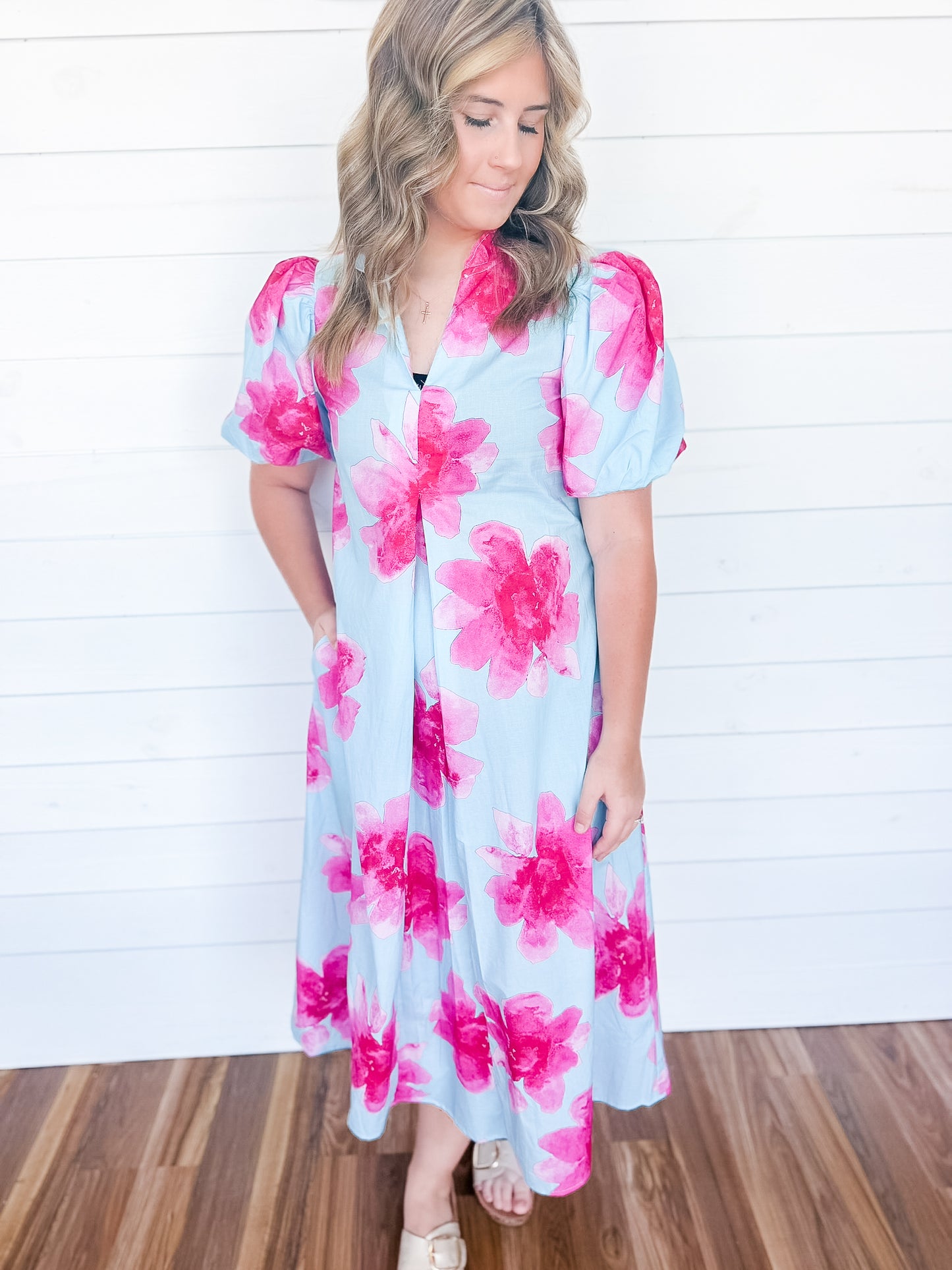 Blue Skies Ahead Midi Dress