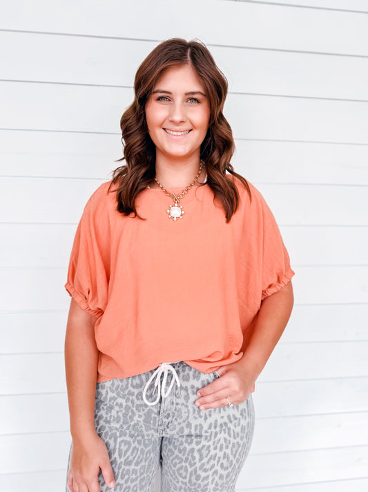 Apricot Breeze Blouse