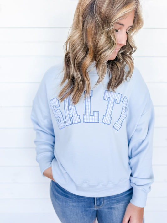 Salty Stars Oversized Mock Neck Sweatshirt
