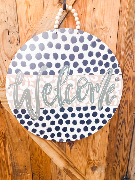 Mocha Zoey Large Door Hanger