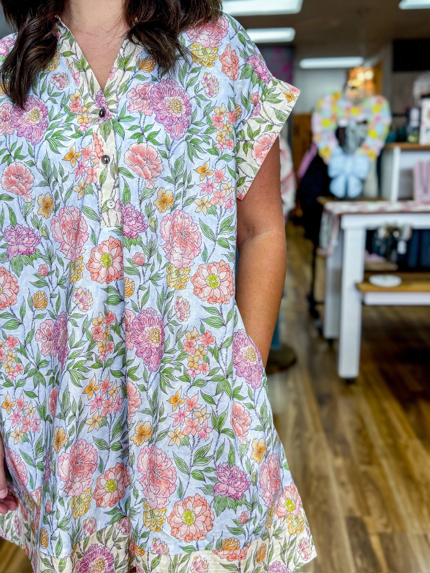 Harbor Bloom Mini Dress