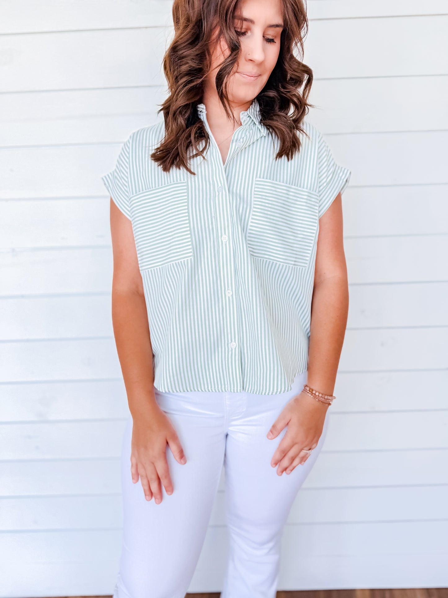 Fresh Start Striped Shirt Two Colors!