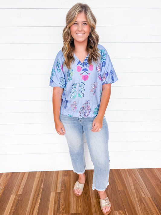 Cloud Nine Periwinkle Blouse