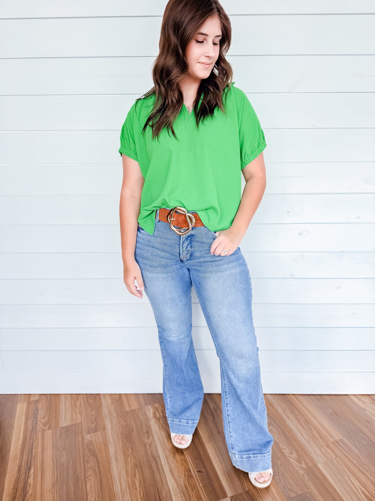 Whitney Risen Medium High Rise Flares