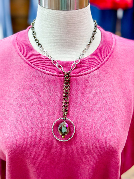 Mixed Metal Maille Necklace