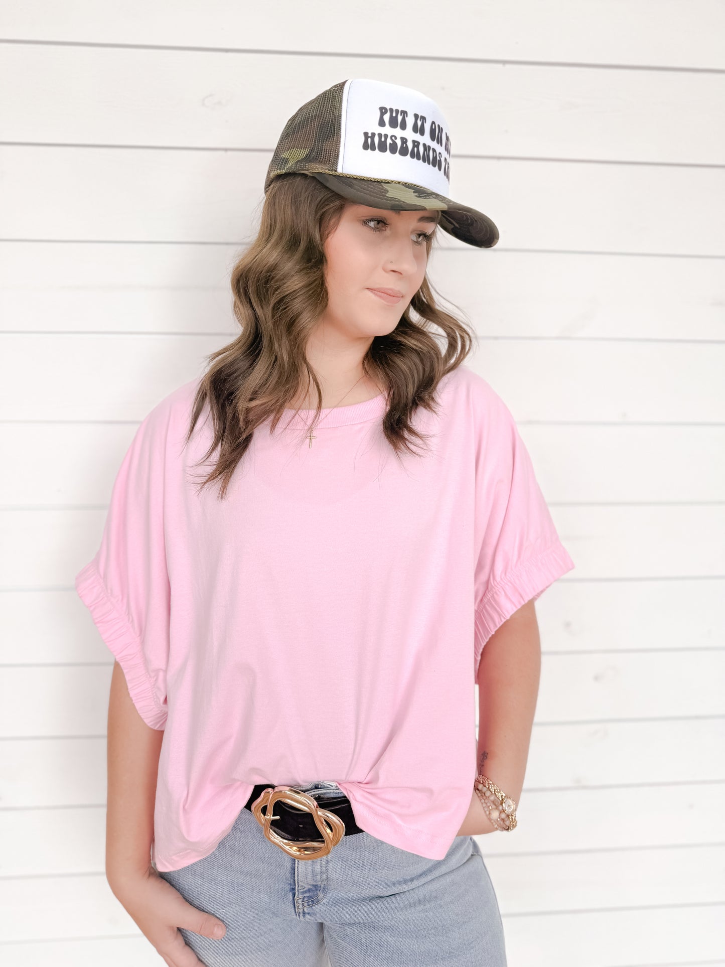 Pretty In Pink Oversized Top