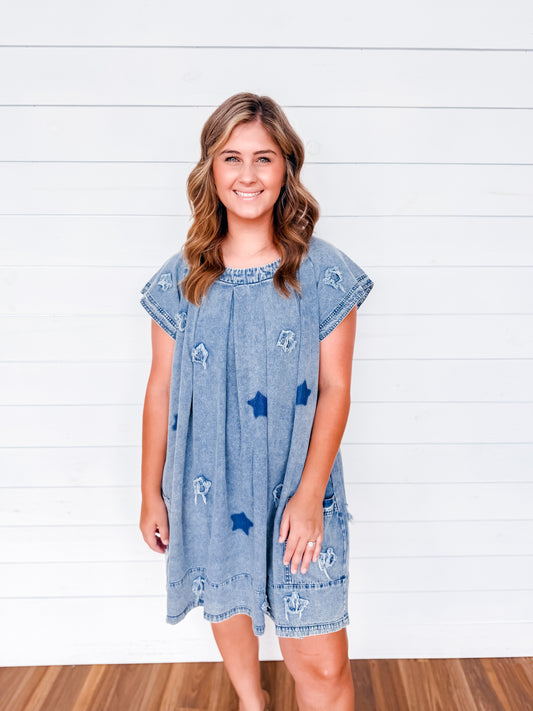 Blue Skies & Stars Dress
