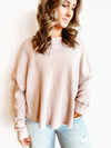 Riley Mineral Wash Waffle Knit Top