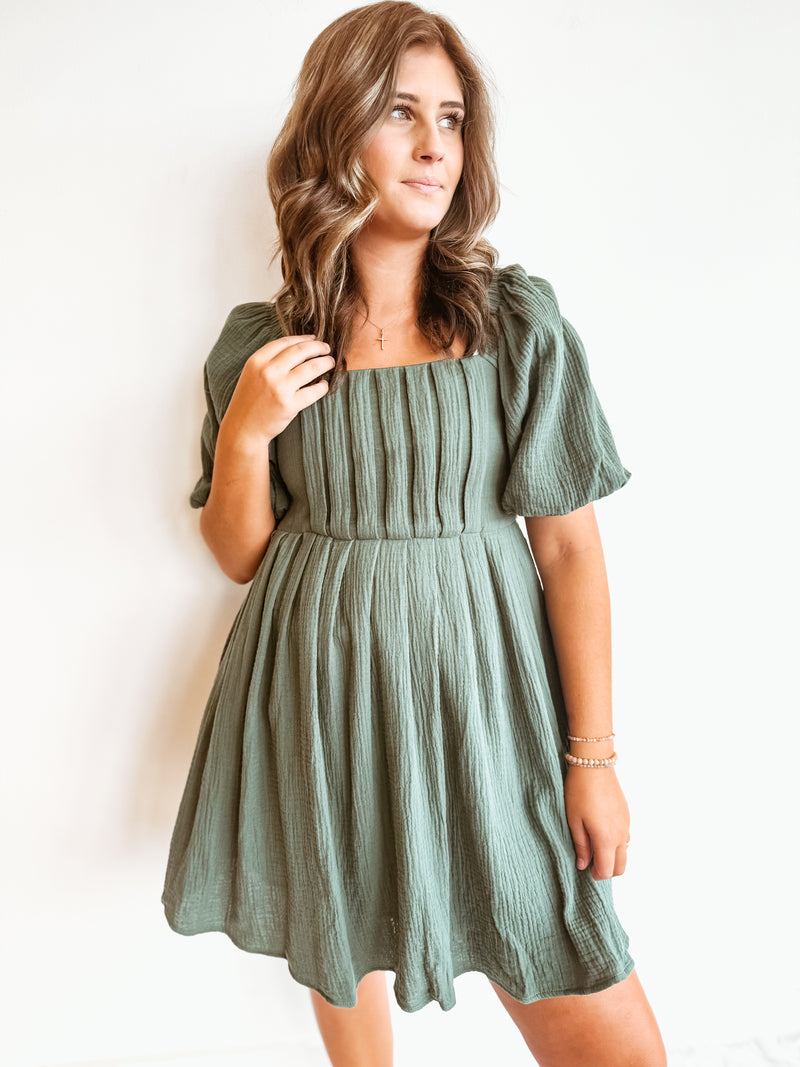 Miya Pleated Dress