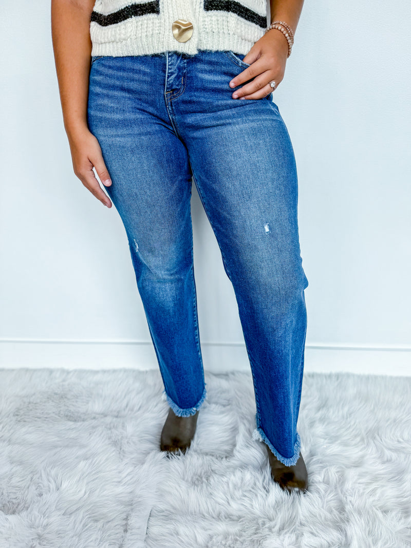 Risen Tummy Control Dark Denim