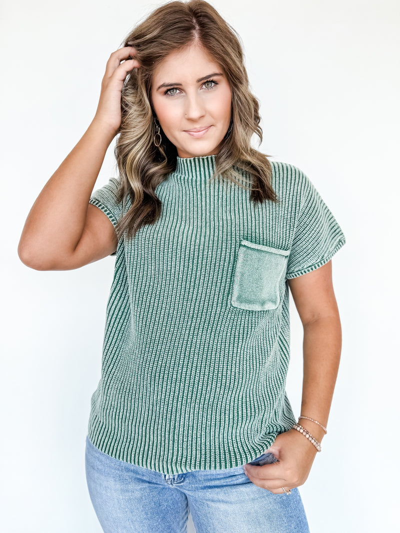 Jaded Mock Neck Sweater Two Colors!