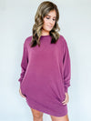 Mineral Wash Sweatshirt Dress Three Colors!
