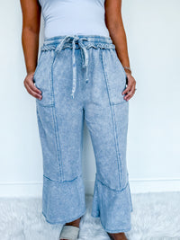 Denim Mineral Wash Bottoms