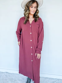 All About You Button Up Maxi Dress