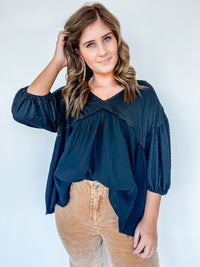 Natalie Babydoll Top