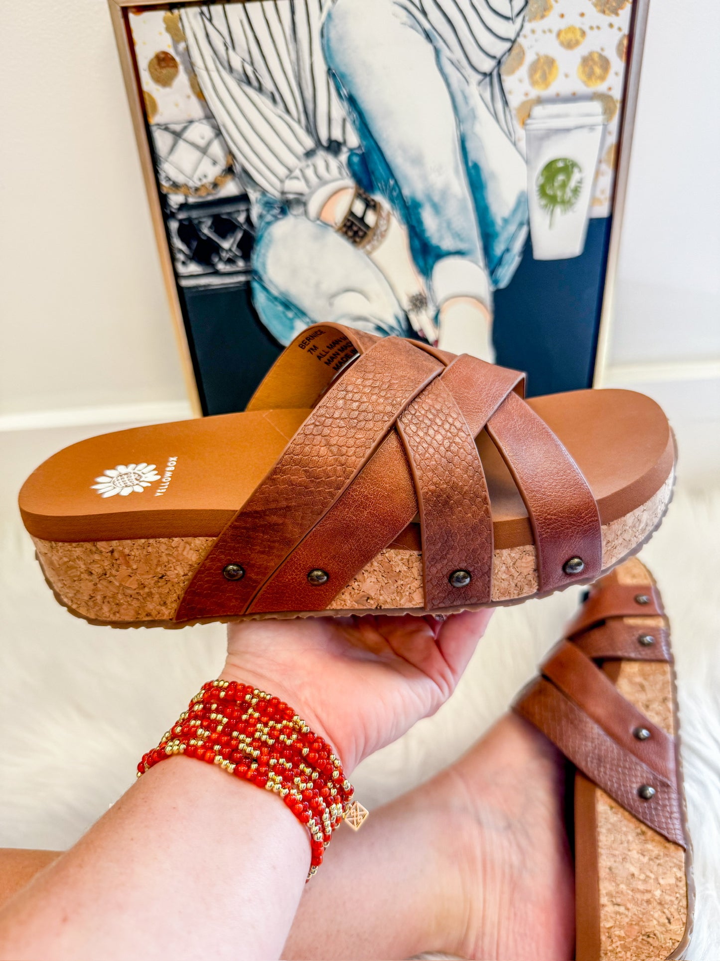 Yellow Box Bernice Tan Sandal