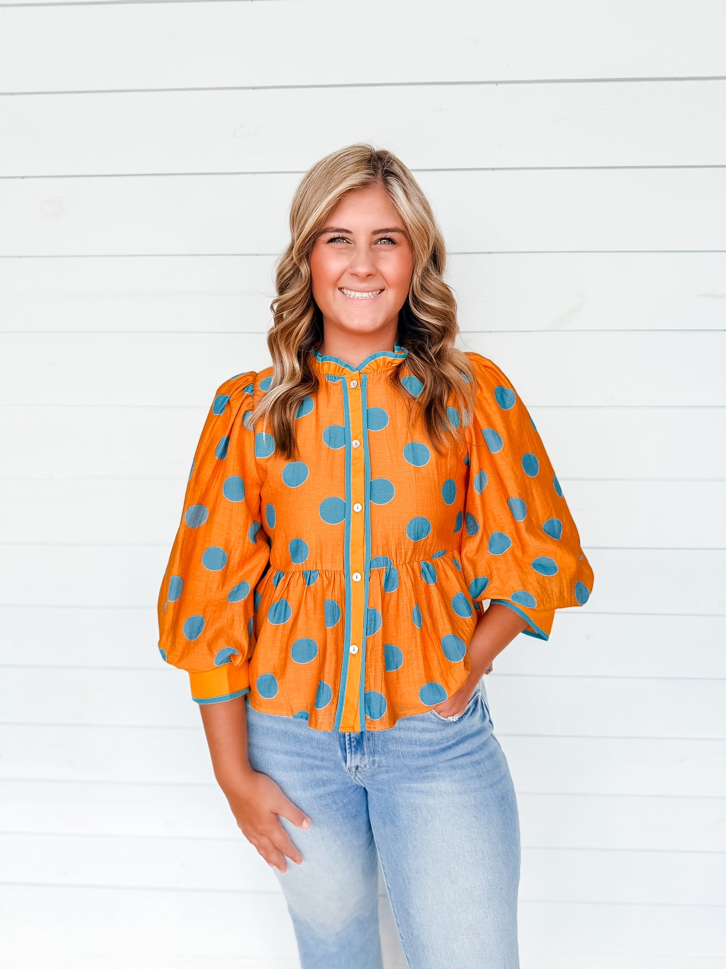 The Madison Polka Dot Top Two Colors!
