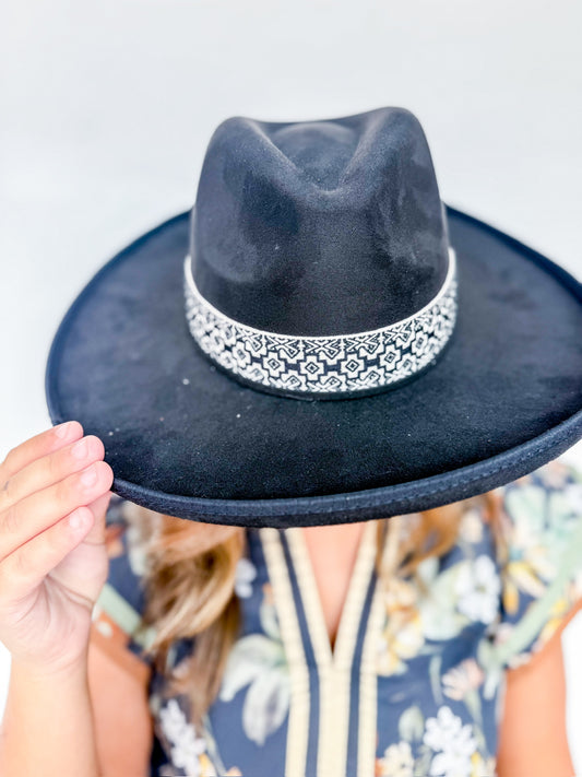 Black Boho Hat