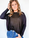 Dolman Long Sleeve Top Two Colors!