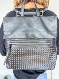 HELENA Woven Flap Backpack Two Colors!