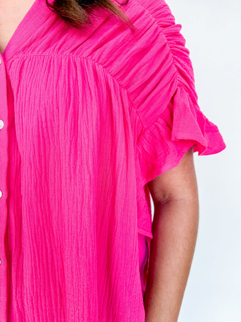 Effortless Ease Gauze Blouse
