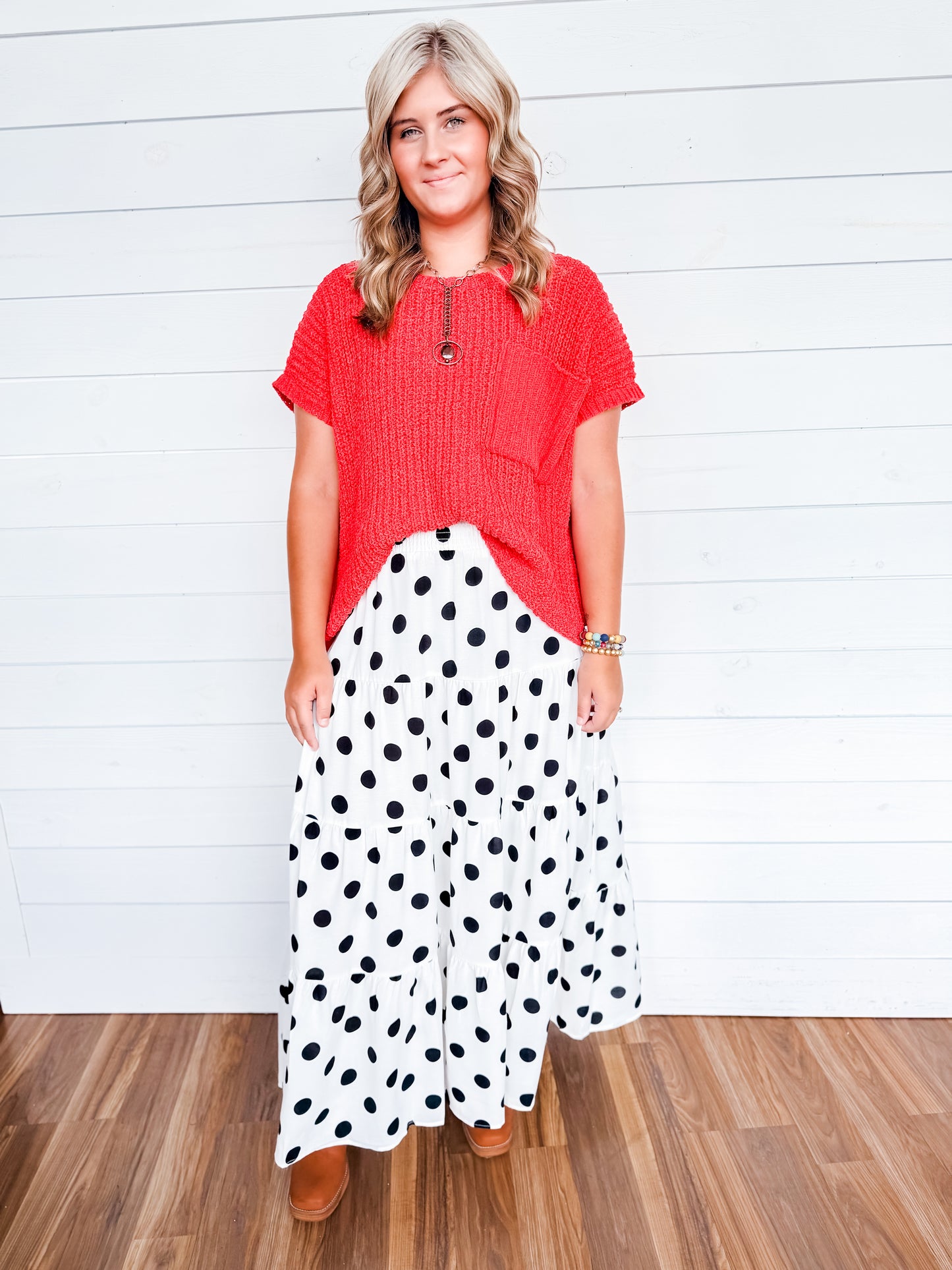 Chenille Knit Short Sleeve Sweater Top Two Colors!