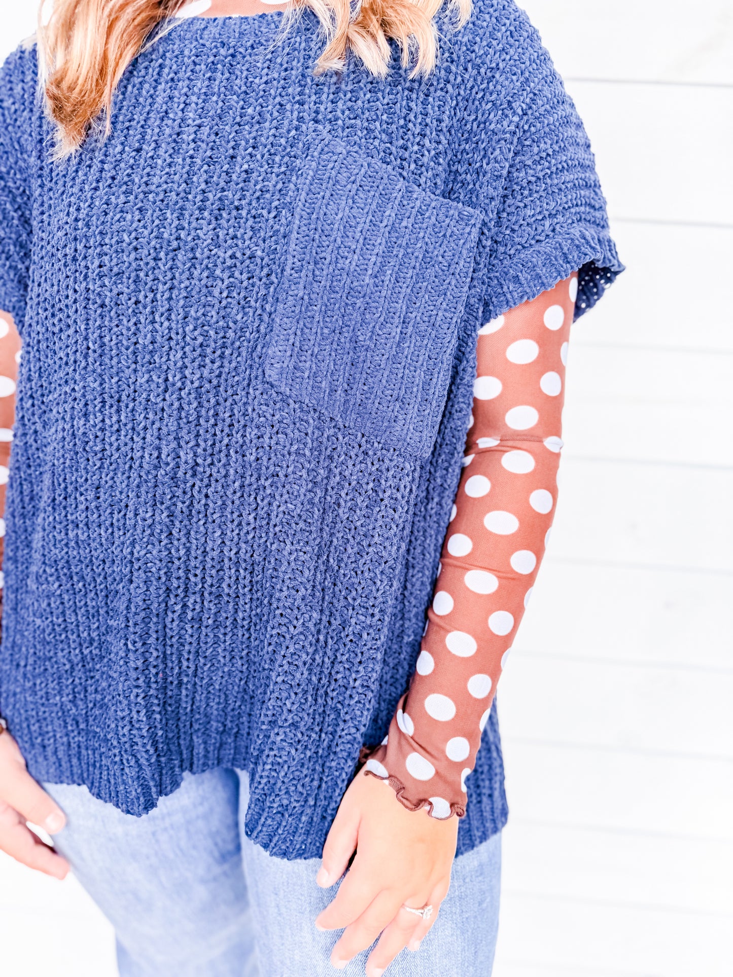 Polka Dot Mesh Top Three Colors!