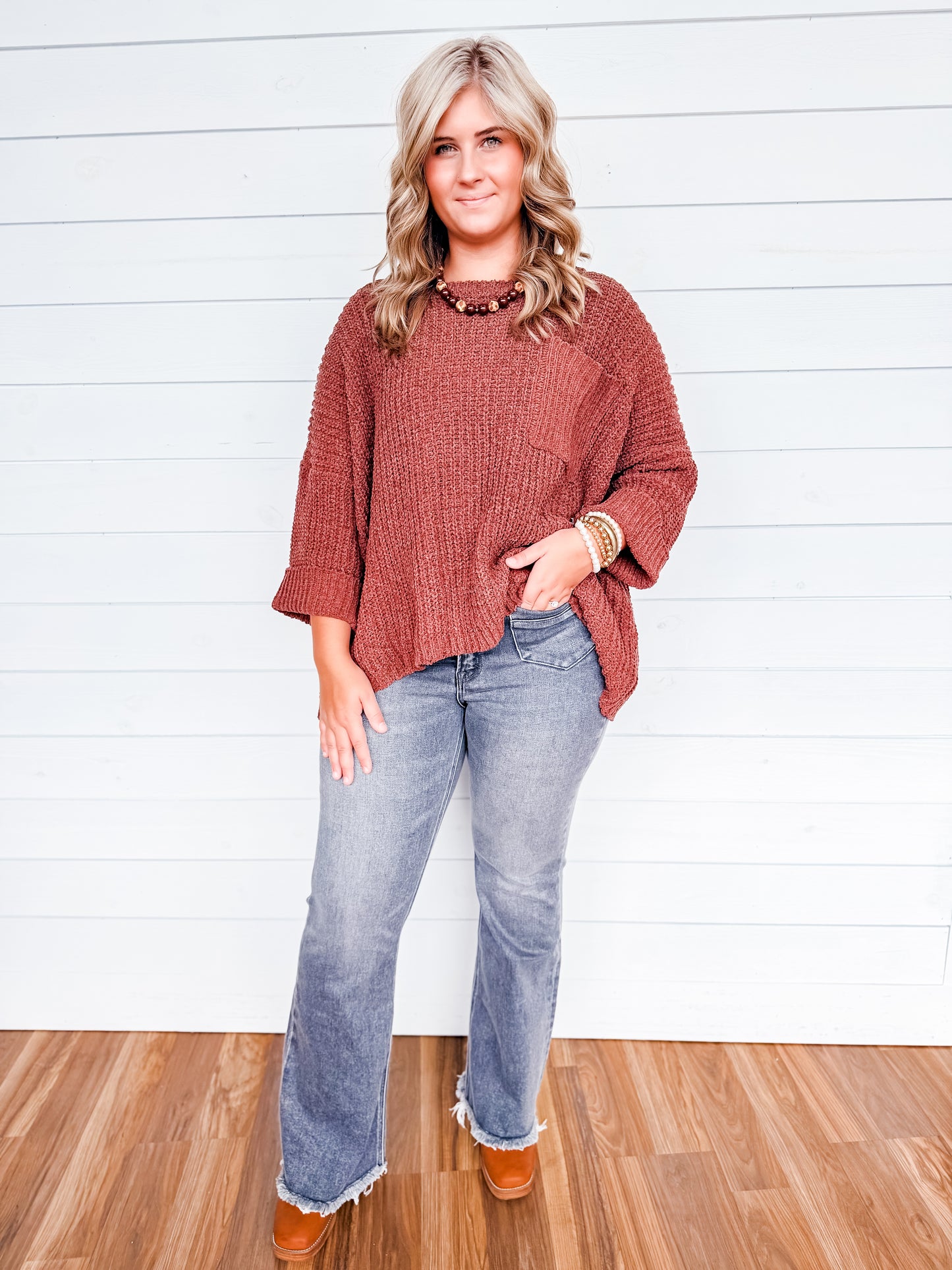 Cocoa Chenille Oversized Sweater
