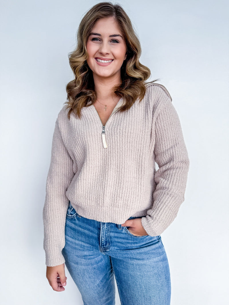 Cloudsoft Half Zip Two Colors!