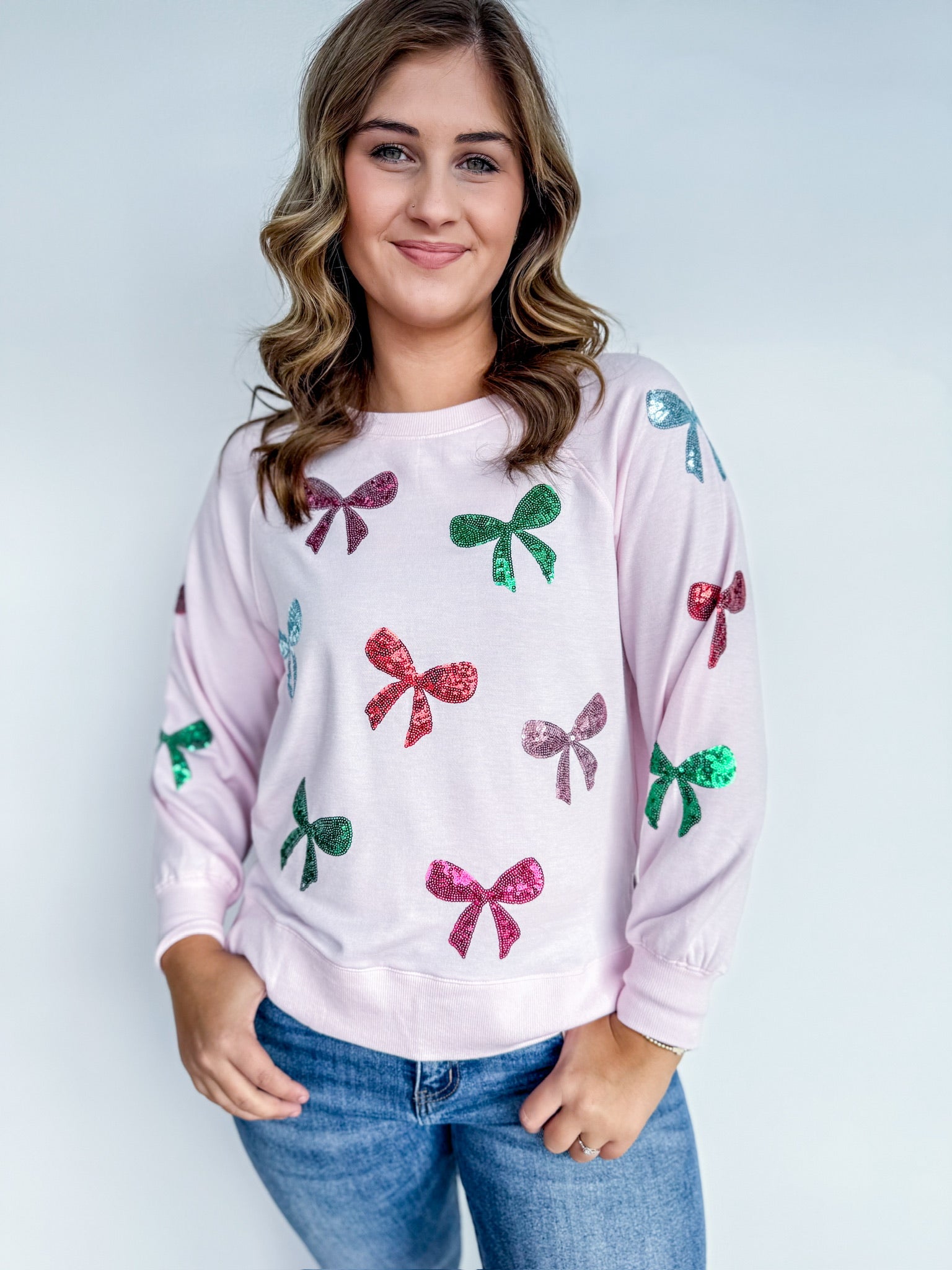 Mary Square Bow Sweatshirt