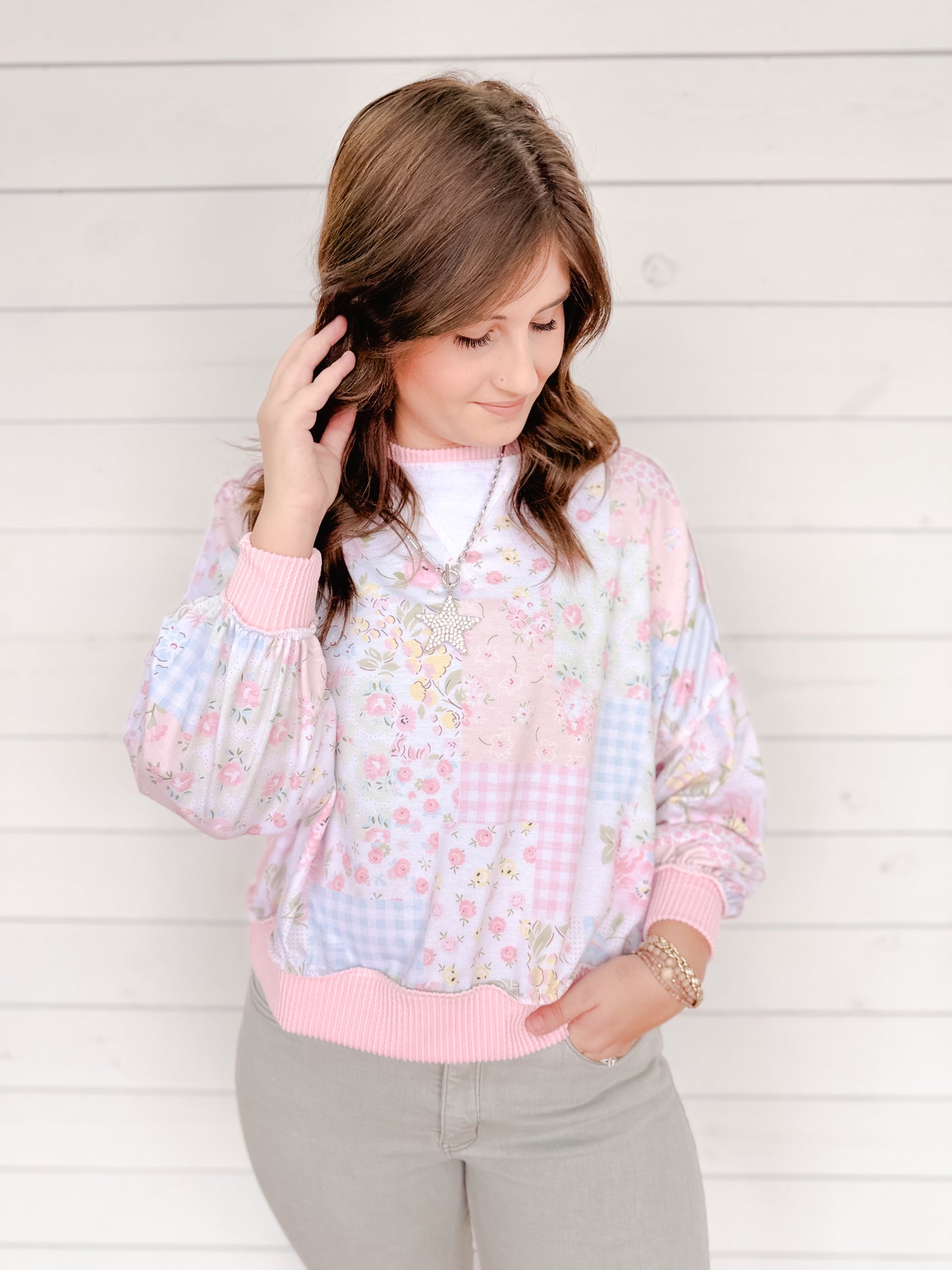 Cozy Patchwork Sweatshirt