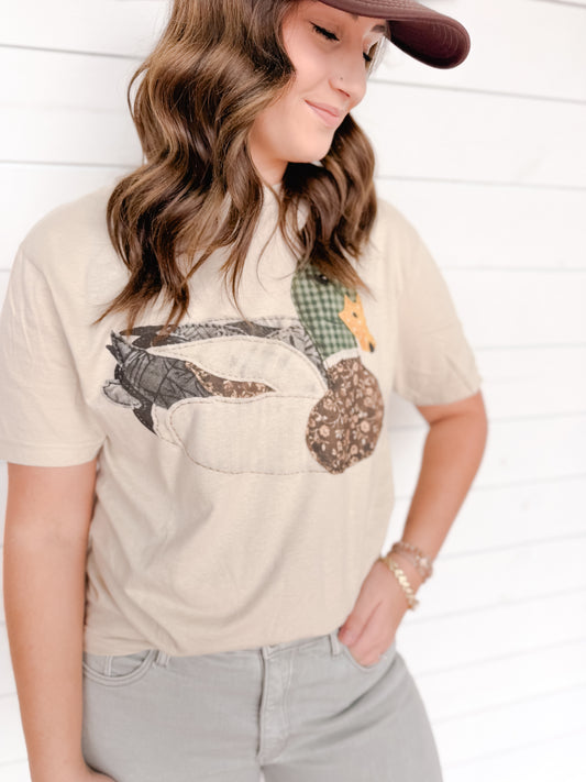 Granny's Faux Patchwork Mallard Tee