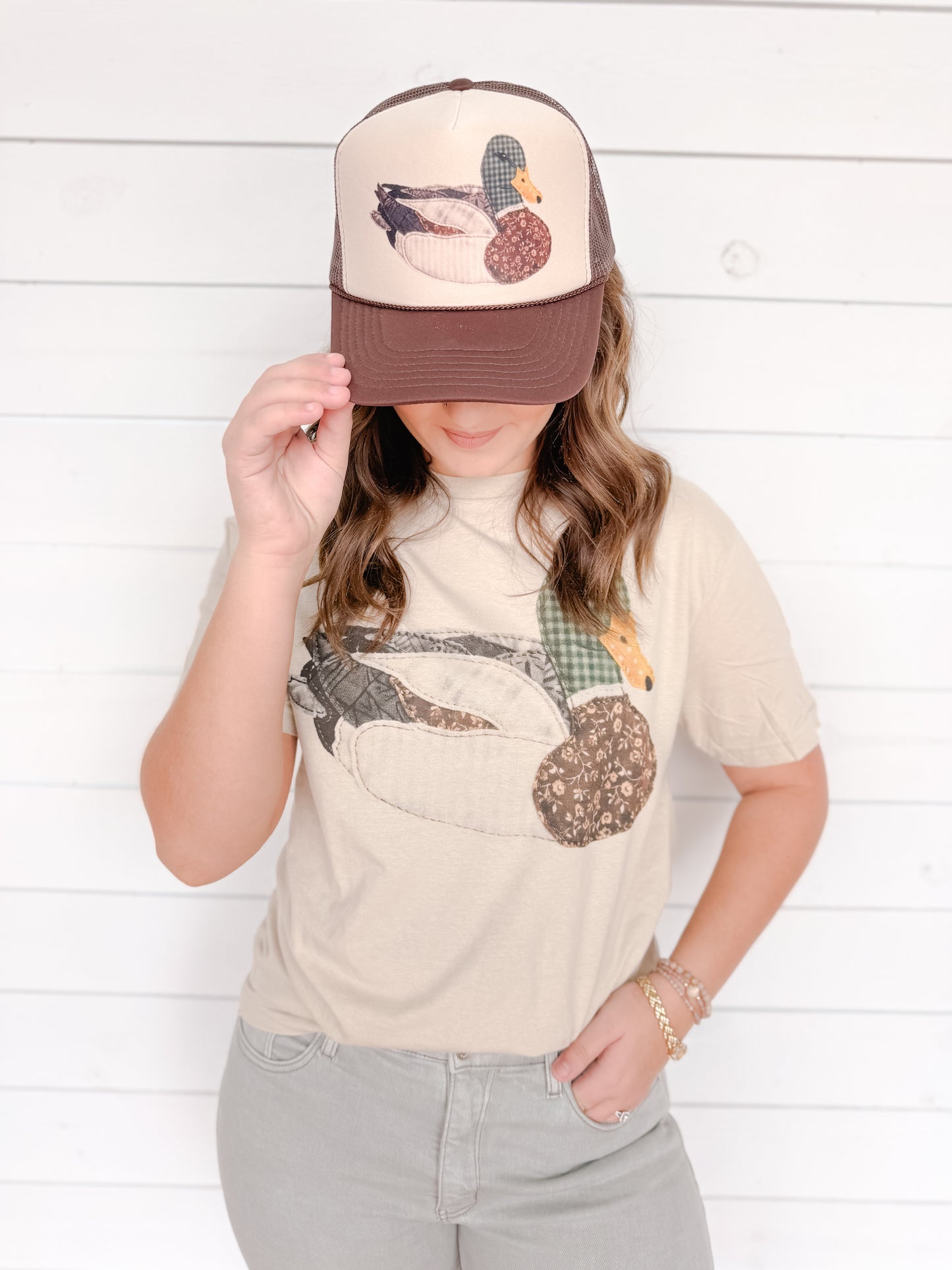 Granny's Faux Patchwork Mallard Tee