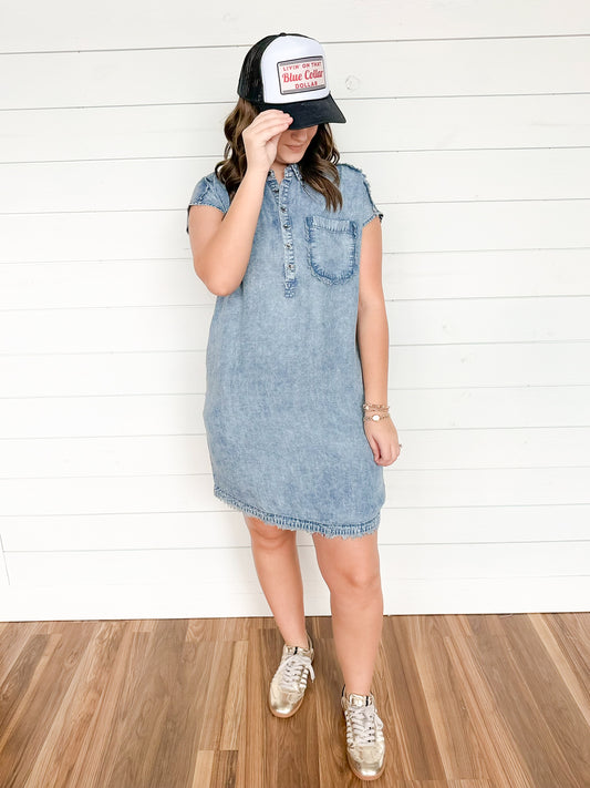The Sweet Indigo Dress
