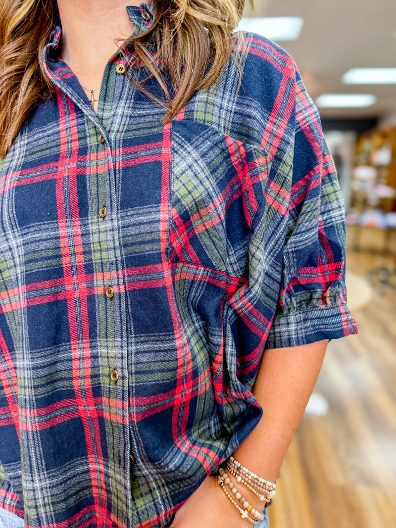 Plaid Intentions Top
