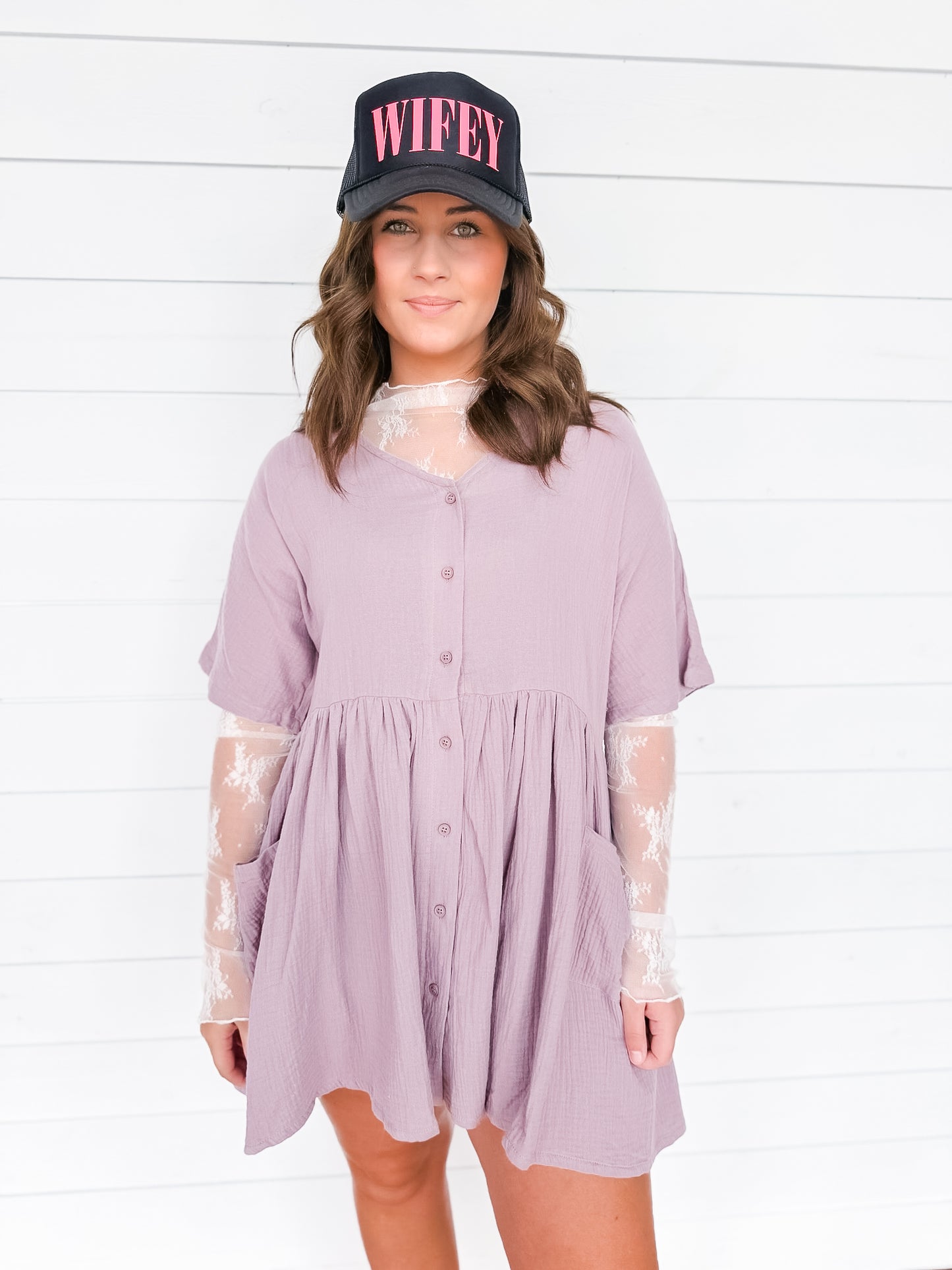 Lilac Daydream Babydoll Dress