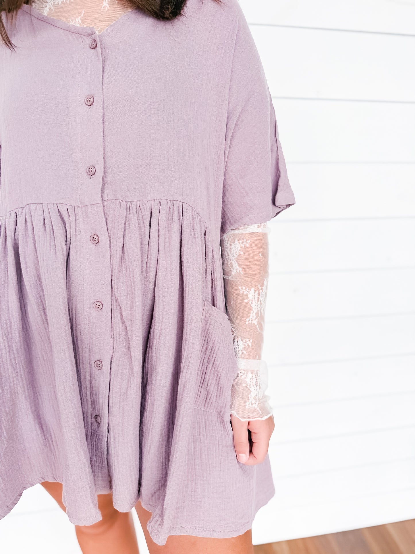 Lilac Daydream Babydoll Dress