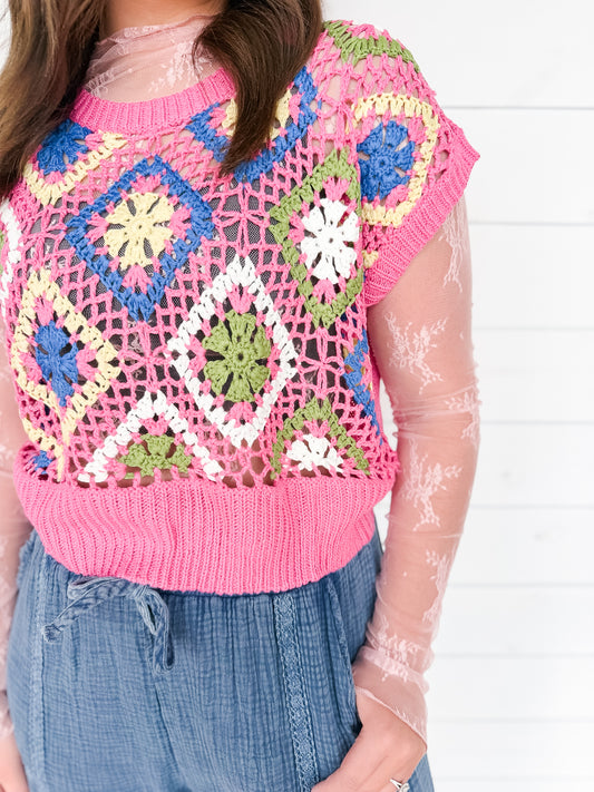 Sweet Stitch Crochet Top