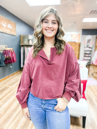 Stonewashed Charm Top