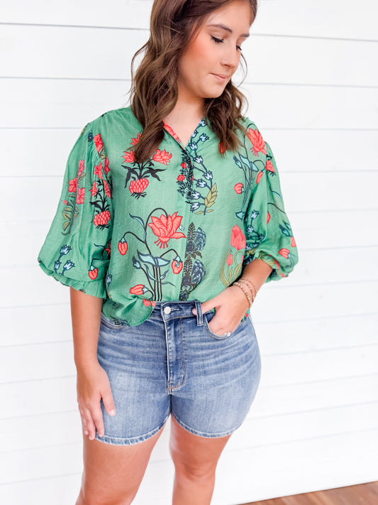 Sweet Meadow Printed Top