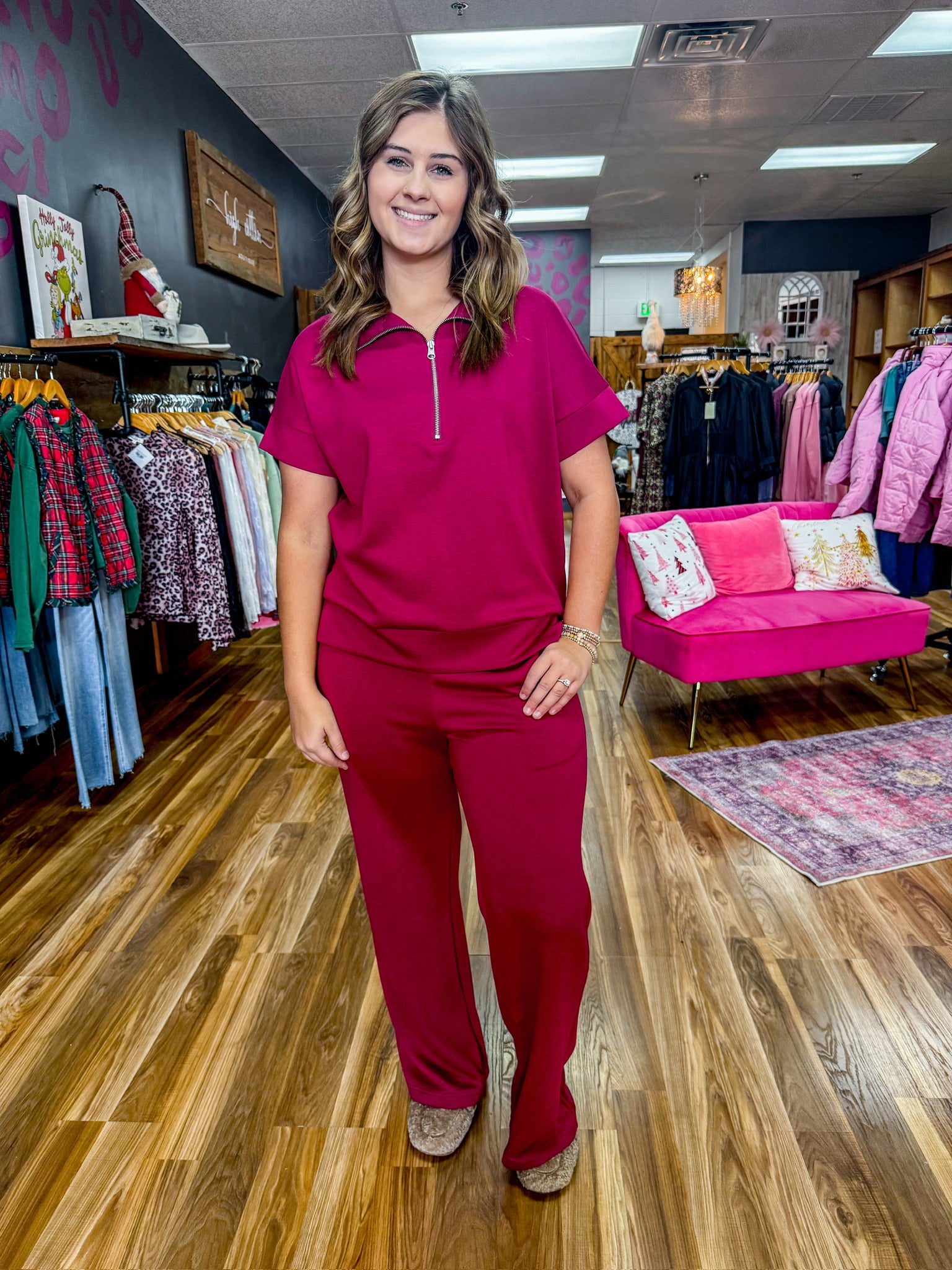 Elevate Scuba Half Zip Top and Bottoms Two Colors!