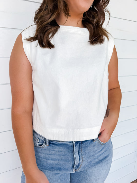 Soft Edge Denim Tank