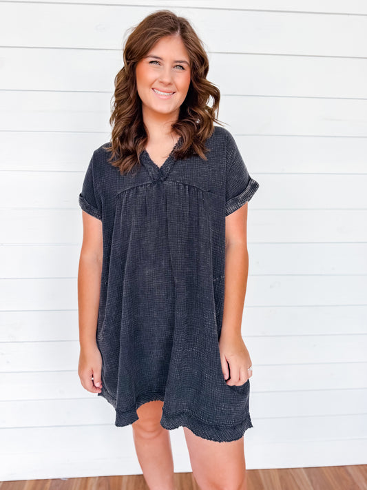 Stormy Soft Gauze Dress