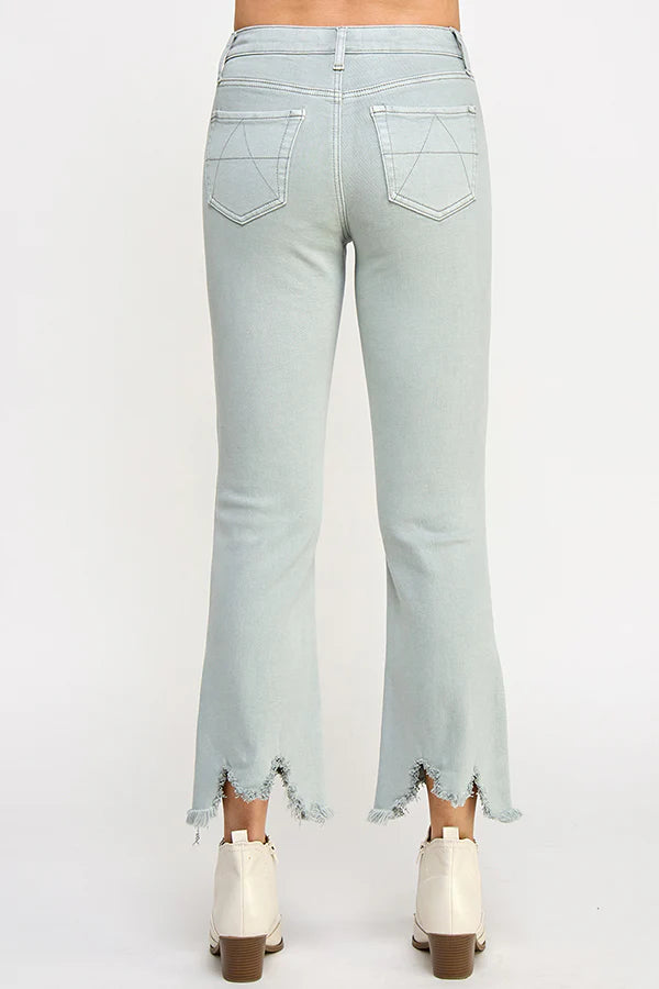 Soft Stone Tummy Control Mid Rise Kick Flares
