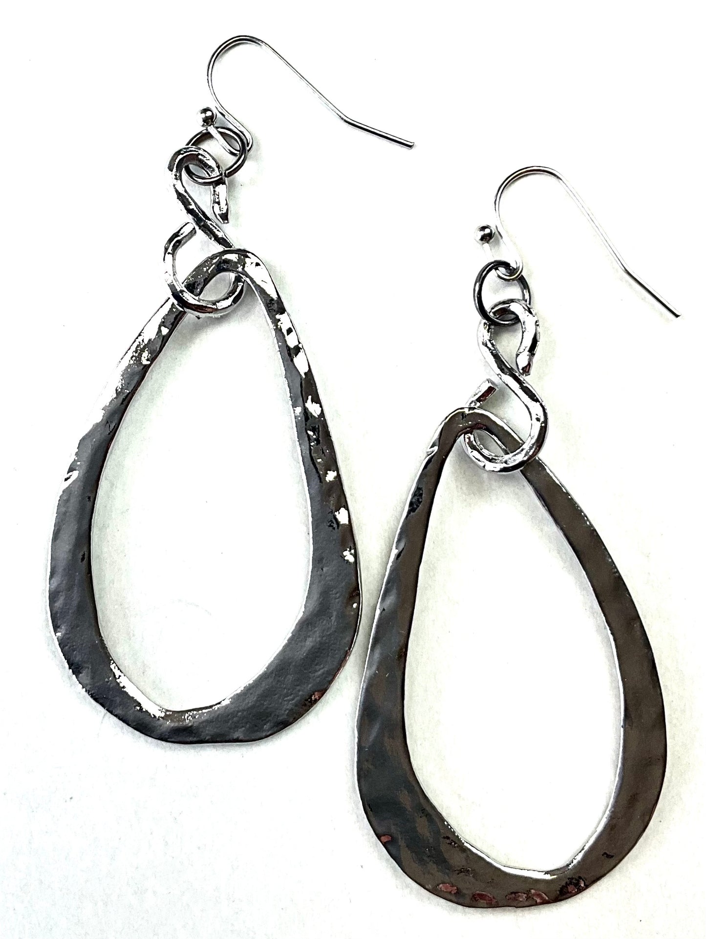 Silver Teardrop Earring